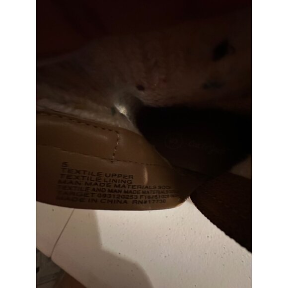 Cat & Jack Toddler Girl’s Emmaline Zipper Boots Cognac size 5 NWT - Picture 6 of 6